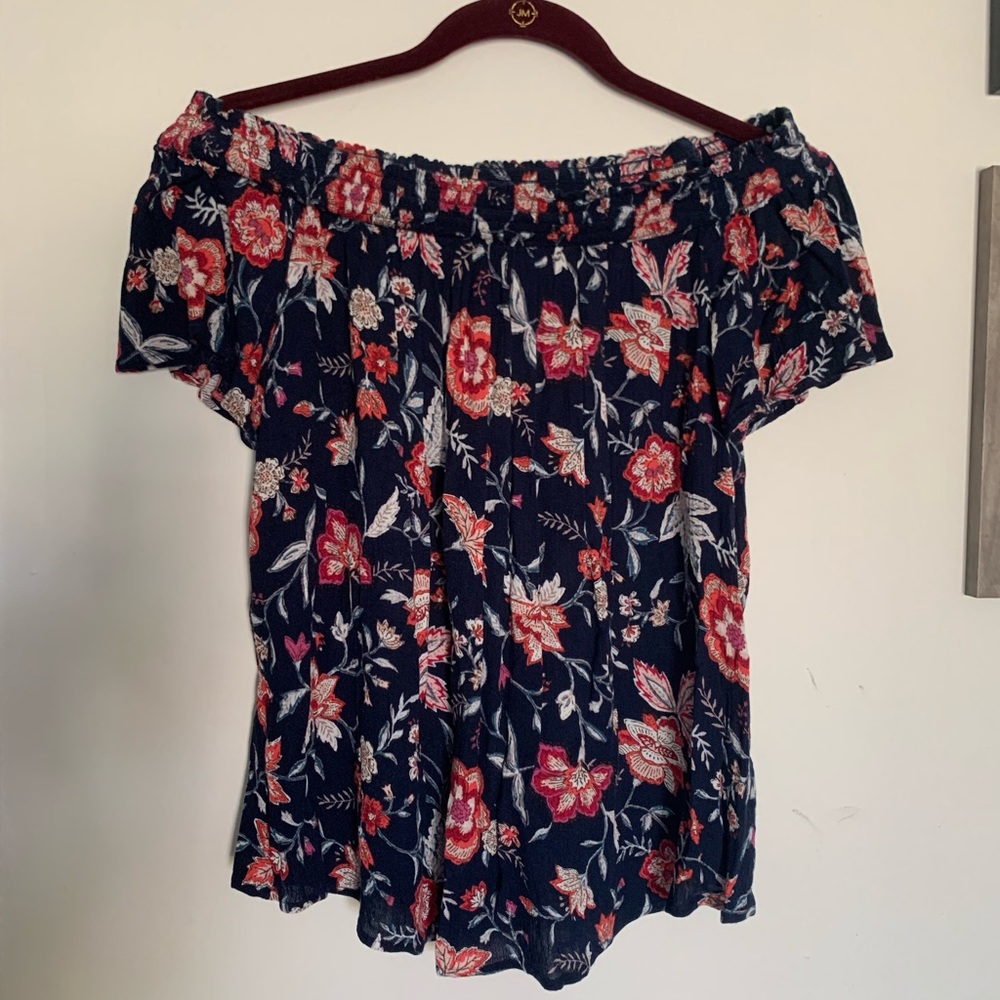 NWOT Old Navy Off The Shoulder Summer Floral Top